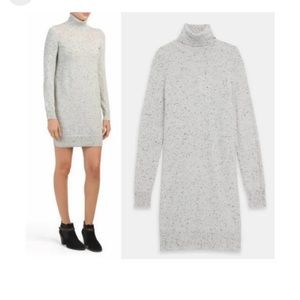 Theory Donegal Cashmere Turtleneck Sweater Dress